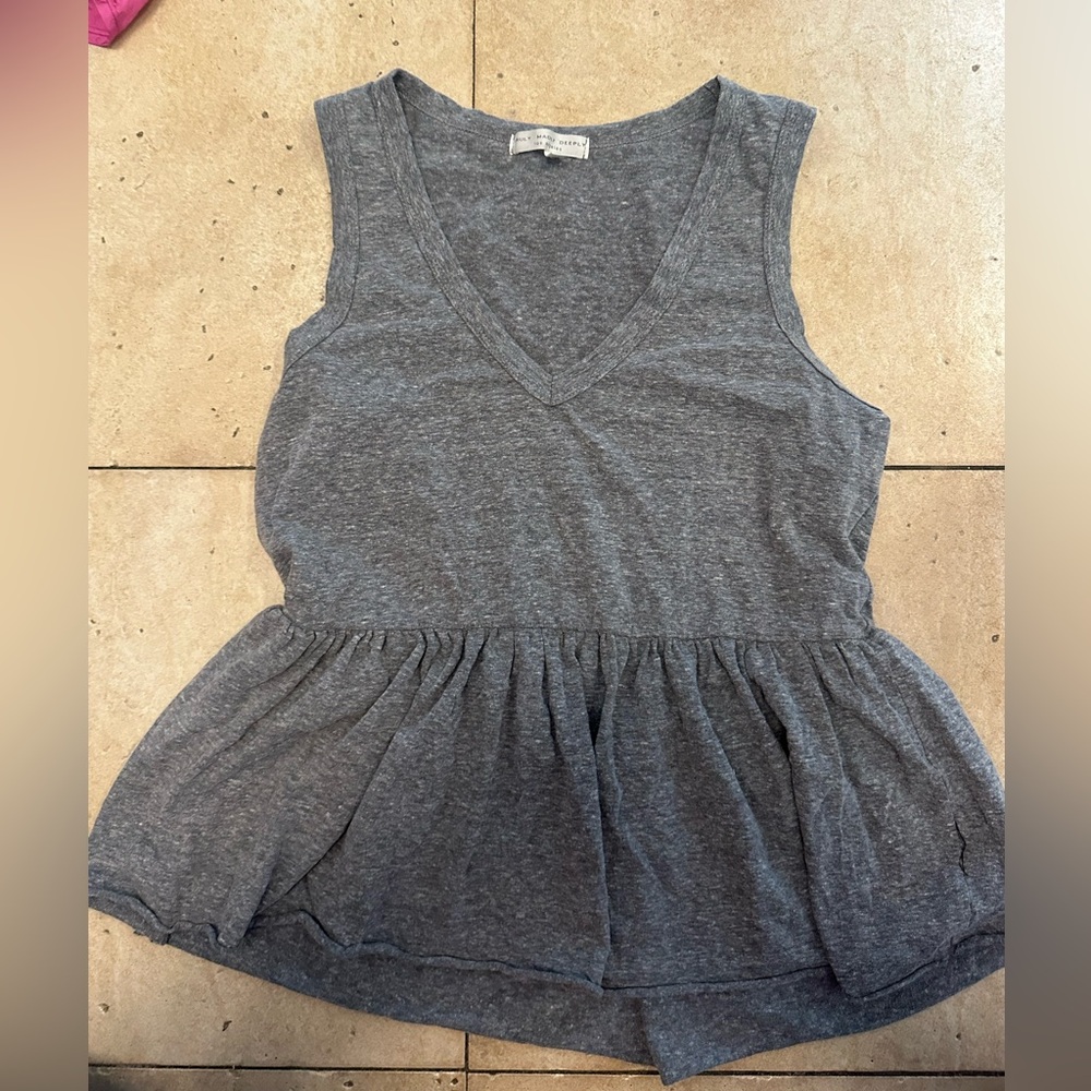 Stella Laguna Beach Gray tank top babydoll fit from a boutique women's small